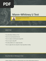 Mann Whitney U Test