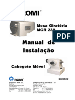 Manual de Instalação: Mesa Giratória MGR 230