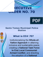 Executive Order No. 70: Santo Tomas Municipal Police Station