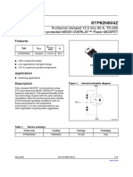 STP62NS04Z: N-Channel Clamped 12.5 M, 62 A, TO-220 Fully Protected MESH OVERLAY™ Power MOSFET