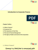 Section 1: Introduction To Corporate Finance
