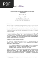 Download ADR 1 - Dispute Resolution In The Construction Industry by Chianugo Izzy Blao Ezekiel SN50892280 doc pdf