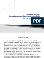 Trabajo sumativo 4° A - Por qué una nueva Constitución para Chile