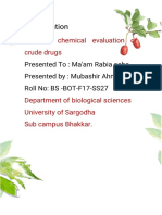 PR Esent at I On: Chemi Caleval Uat I On of CR Udedr Ugs