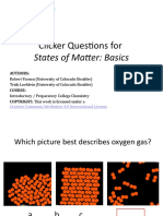 States of Matter Basics - Clicker Questions - Annotated