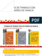 Formas de Trabajo Con Los Padres de Familia