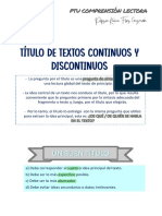 PTU Título de Textos Discontinuos - Actividad Alumnos