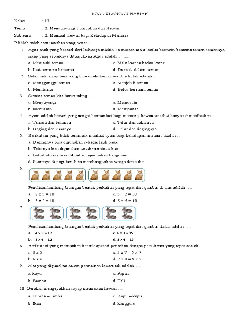 Menjelajahi Kekuatan Energi: Contoh Soal Ulangan Harian Tema 2 Subtema 2 Kelas 4 SD