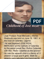 Jose Rizal's Early Education and Childhood