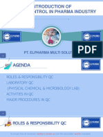 Introduction of QC in Pharma Industry