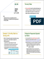 Use of Statistics in Our Daily Life: Chapter 10 Relationships Between Categorical Variables