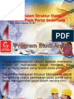 Gaya Dalam Struktur Portal Statis Tertentu