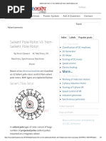 Cylindrical vs Salient Pole Rotors | PDF | Electric Generator ...