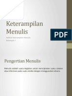 Keterampilan Menulis dan Tahapannya