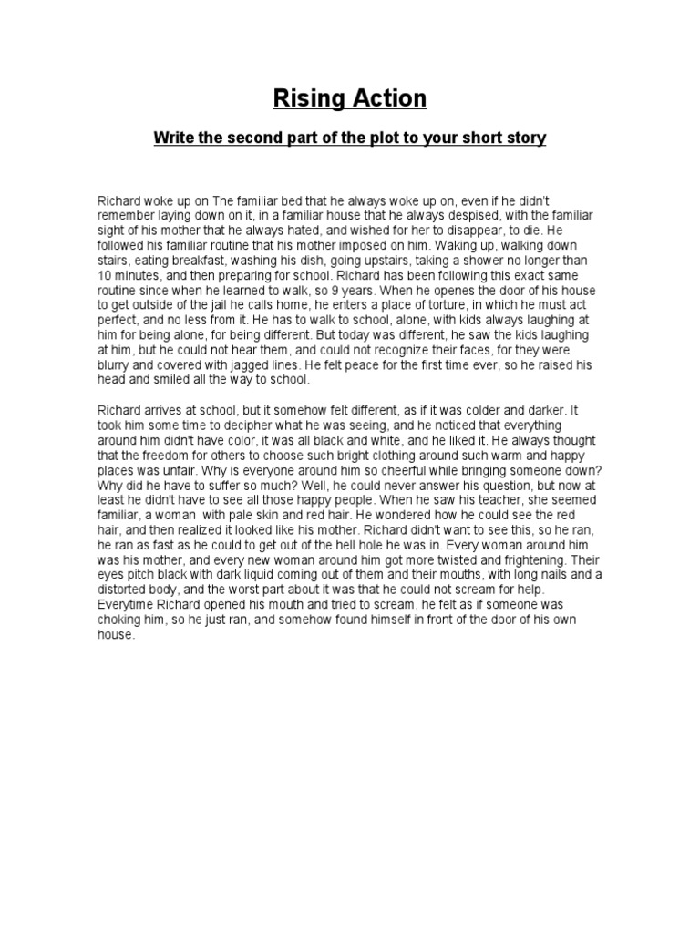 Rising Action: Write The Second Part of The Plot To Your Short Story | PDF