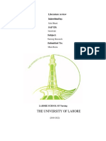 Literature Review Submitted By:: The University of Lahore