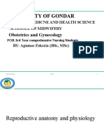 Universty of Gondar: Obstetrics and Gynecology