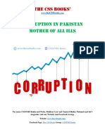 Corruption in Pakistan Mother of All Ills