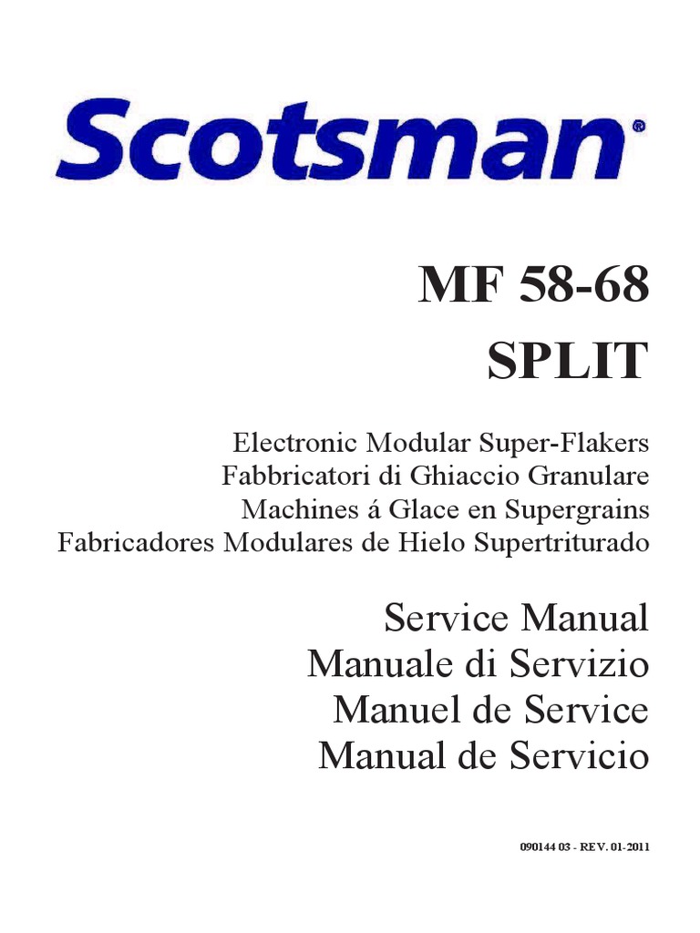Manual de Servicio Scotsman MF 58-68 | PDF | Ingeniería Informática ...