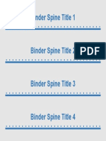 Binder Spine Title 1