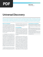 Universal Discovery: Data Sheet