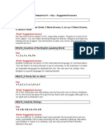 Enterprise A1 Key Suggested Answers