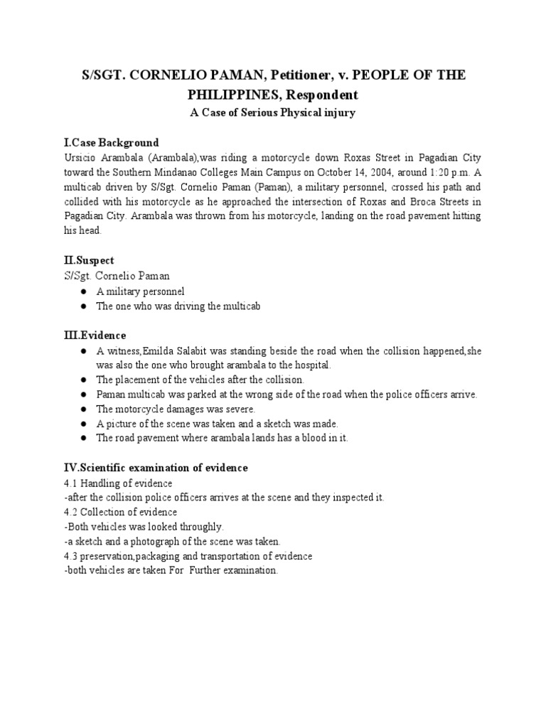 0 - F103-Group 2 Serious Physical Injury | PDF | Reasonable Doubt ...