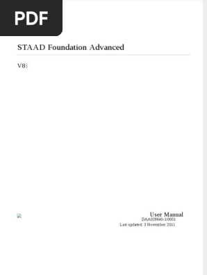 「untitled」 Staad Foundation Advanced Manual | PDF | Window (Computing