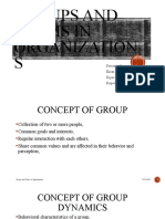 Groups and Teams in Organizations