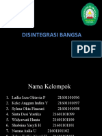 Kelompok 13.DISINTEGRASI BANGSA