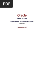 Oracle: Exam 1z0-144