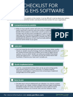 UPDATED EHS Software Selection Checklist