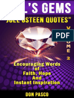 Joel Osteen Quotes Volume 2 - in - Don Pasco