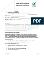 Isolation Packet For Patients