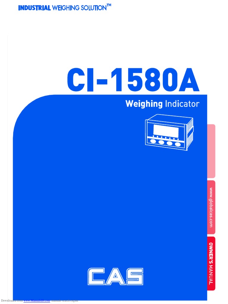 Industrial Weighing Indicator Guide | PDF | Calibration | Analog To ...
