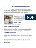 Simulation Program For Clinical Performance Improvement: Improving Clinical Care and Patient Safety Through Simulation