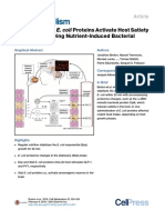 Gut Commensal E. coli Proteins Activate Host Satiety Pathways following Nutrient-Induced Bacterial Growth