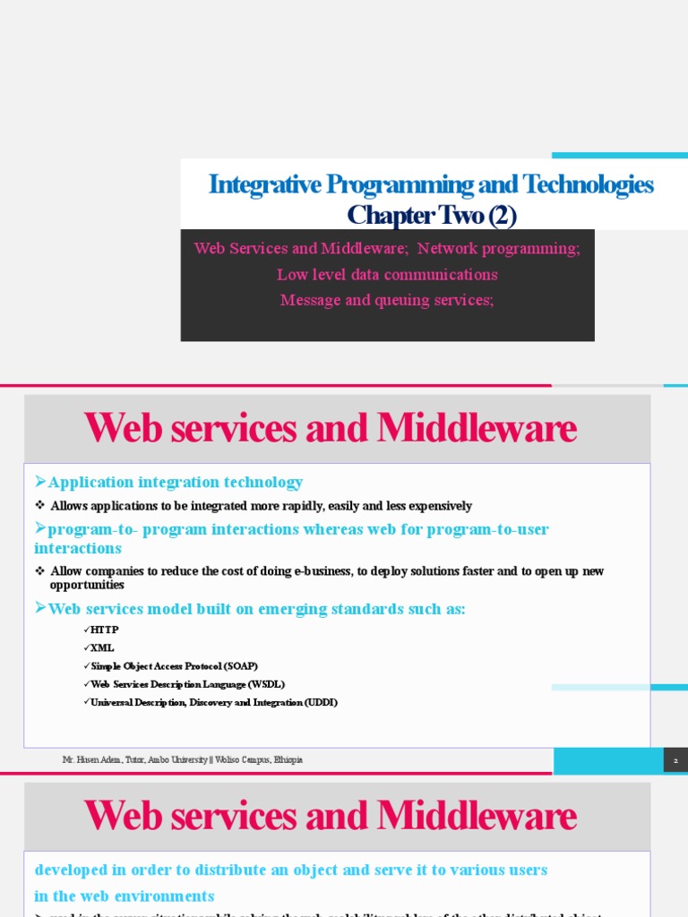 Integrative Programming and Technologies: Chapter Two | PDF ...