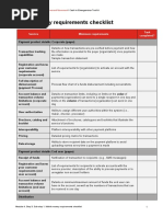 Mobile Money Requirements Checklist