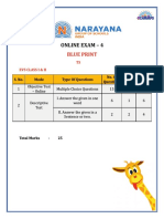 Evs & Science Blue Print - Ts