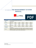Integrated Management System Manual: Quality Control Sheet