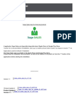 Sage X3 Sales App: Informations