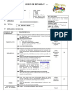 Sesion de Tutoría # .: Ii.-Objetivo: Iii. - Titulo