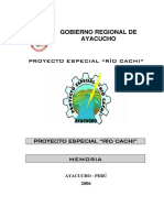 Proyecto Rio Cachi- Gob Reg Ayacucho