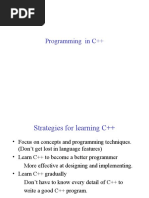 Programming in C++