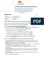 Aquamimicry (Bio) Shrimp Farming Protocol: Fermented Rice Bran and Fermented Soya "Intensive Culture With High Aeration"