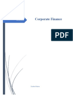 Corporate Finance: Student Name