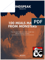 100 Meals Made From Monster Parts