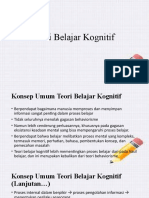 5 Teori Belajar Kognitif