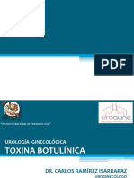 Aplicación de Toxina Botulínica en La Incontinencia Urinaria Dr. Carlos Ramírez Izarraras